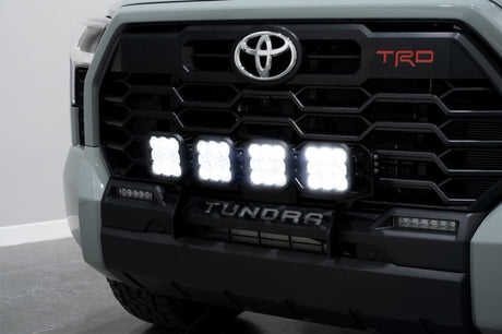 Ensemble de barres lumineuses CrossLink pour calandre Toyota Tundra SS5 2022 de Diode Dynamics - Combo Pro jaune