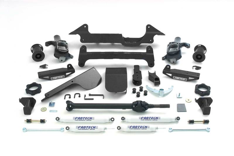 Fabtech 03-05 Hummer H2 Suv/Sut 4WD avec coussins gonflables arrière 6 pouces Perf Sys avec Perf Shks