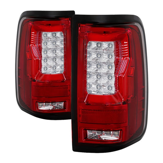 Spyder Ford F150 04-08 Styleside Tail Light V2 - LED - Red Clear ALT-YD-FF15004V2-LBLED-RC