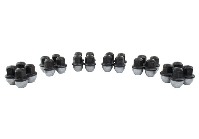 Écrou de roue noir Ford Racing M14 x 1,5 - Lot de 24