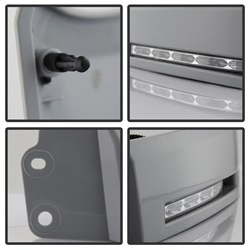 Feux de jour à LED Spyder Toyota Tundra 07-13 sans interrupteur non peints FL-DRL-TTU07-PB