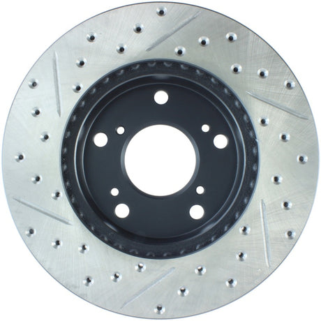 Rotor avant gauche rainuré et percé StopTech 02-06 Acura RSX