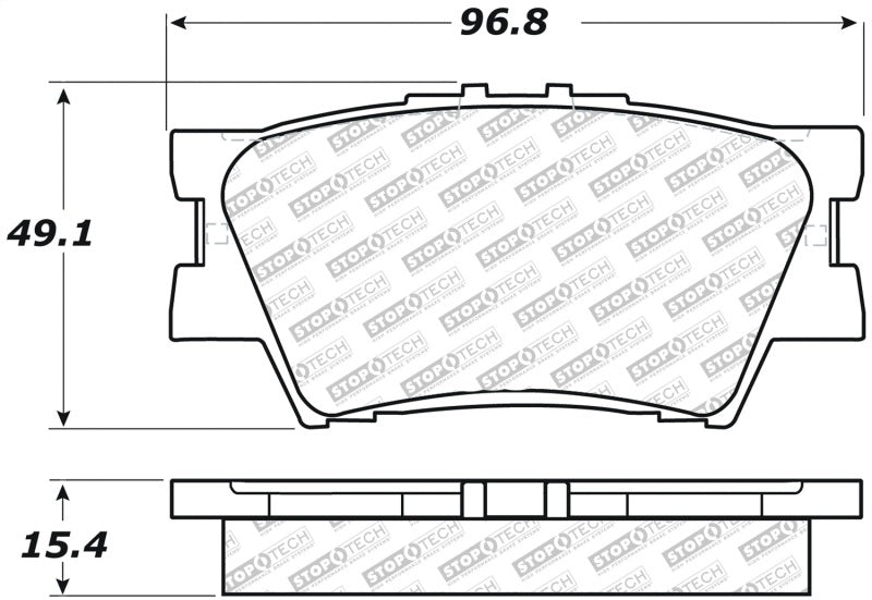 Plaquettes de frein StopTech Street Select - Arrière