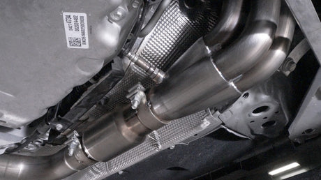 Collecteurs de 2 po pour berline Cadillac CTS-V 2016-18 en acier inoxydable, primaires de 2 po, câbles cathodiques de 3 po dans le tuyau en X