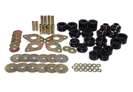 Ensemble de bagues de montage de carrosserie noires Energy Suspension 00-02 Toyota 4-Runner 2WD/4WD