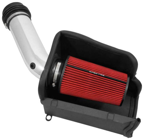 Kit d'admission d'air Spectre 94-97 Ford SD 7,3 L DSL - Poli avec filtre rouge