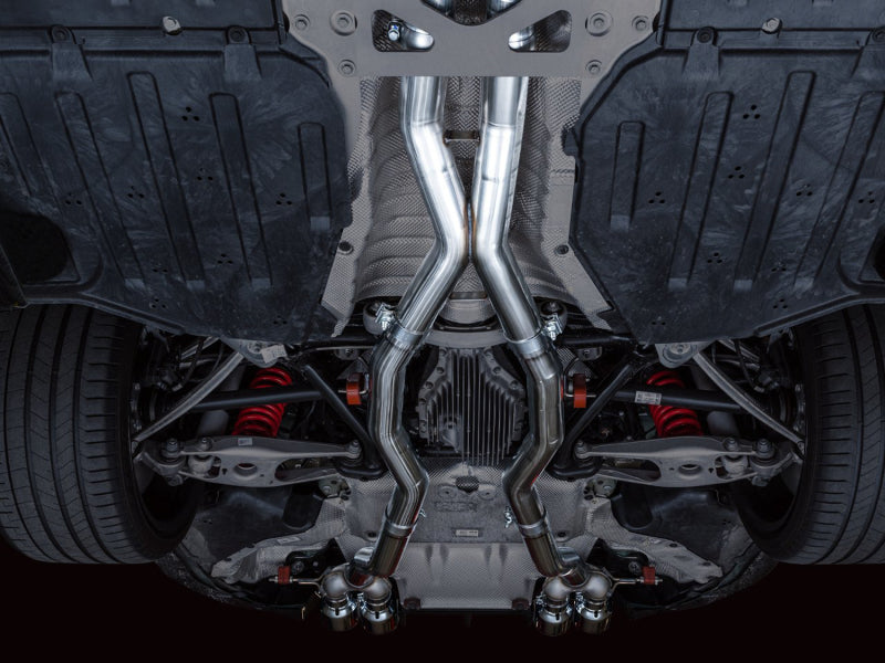 Échappement Catback AWE Track Edition pour BMW G8X M3/M4 - Embouts chromés argentés