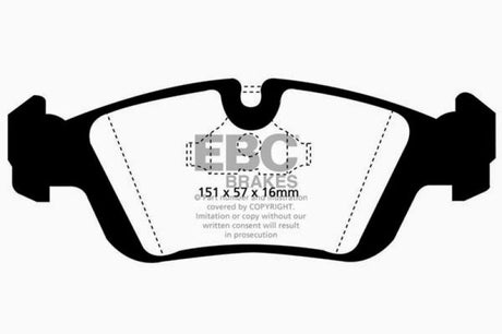 Plaquettes de frein avant EBC 96-98 BMW Z3 1.9 Yellowstuff