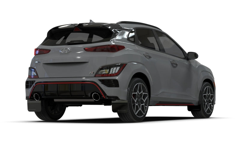 Garde-boue Rally Armor 2022 Hyundai Kona N Black UR avec logo rouge