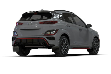 Garde-boue Rally Armor 2022 Hyundai Kona N Black UR avec logo blanc