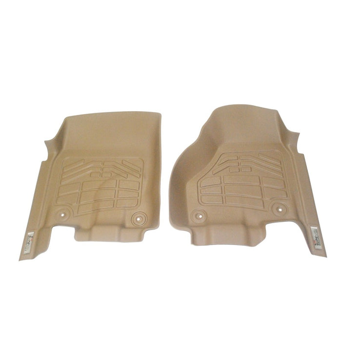 Revêtements de sol Wade Sure-Fit avant pour Westin 12-18 Ram Crew Cab/Mega Cab (deux crochets de retenue) - Tan