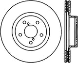 StopTech Power Slot 13 BRZ/90-05 Legacy Sedan / 05-06 Saab 9-2X Front Left Slotted CRYO-STOP Rotor