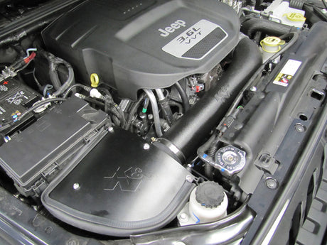 Kit d'admission d'air K&amp;N 12-13 pour Jeep Wrangler 3,6 L-V6