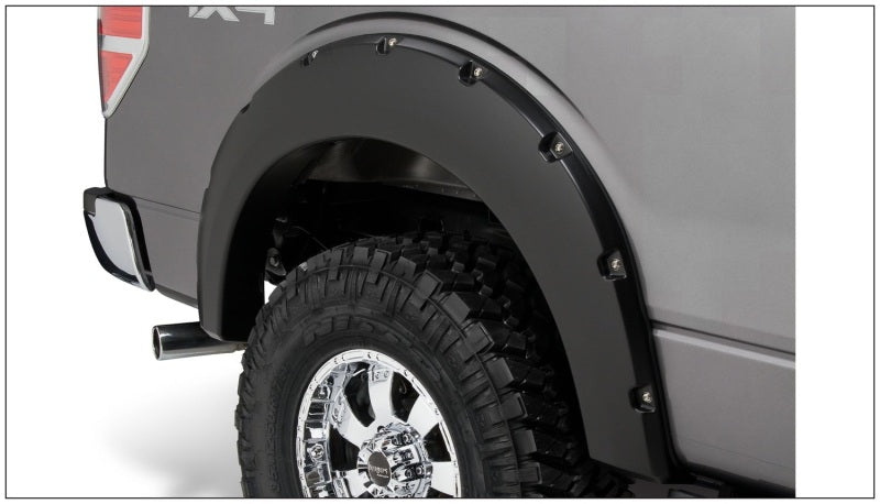 Élargisseurs de benne Bushwacker 09-14 Ford F-150 Styleside Pocket Style 4 pièces 67,0/78,8/97,4 po - Noir