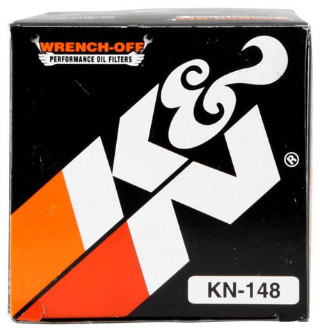 Filtre à huile K&amp;N 01-12 Yamaha FJR 1300/1300A/1300AE/1300AS 2,688 po de diamètre extérieur x 3,813 po de hauteur