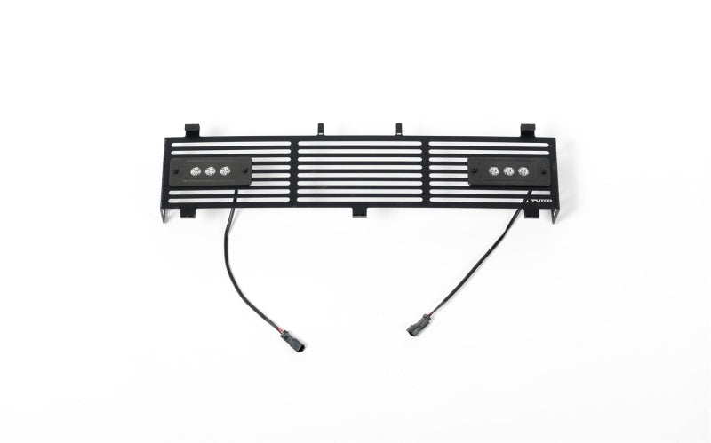 Putco 11-16 Ford SuperDuty - SS Black Bar Design avec Qté 2 - Inserts de grille de pare-chocs avec barres lumineuses de 6 pouces