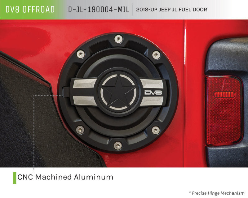 Trappe à carburant en aluminium pour Jeep JL DV8 Offroad 2018+ pour Wrangler 20-Pres