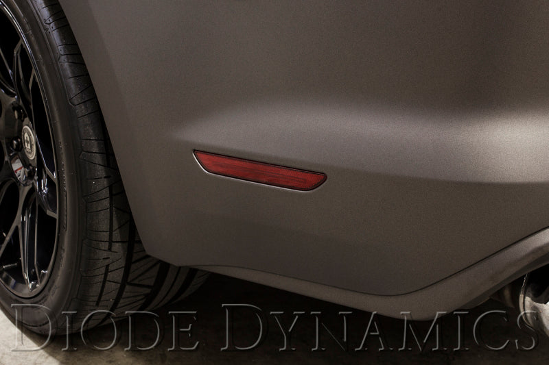 Feux de position latéraux à LED Diode Dynamics 15-21 Ford Mustang - Rouge (ensemble)