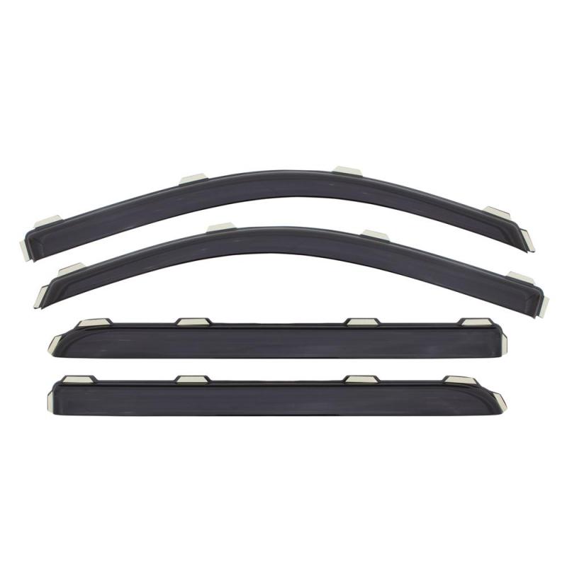 AVS 08-14 Dodge Avenger Ventvisor In-Channel Front & Rear Window Deflectors 4pc - Smoke