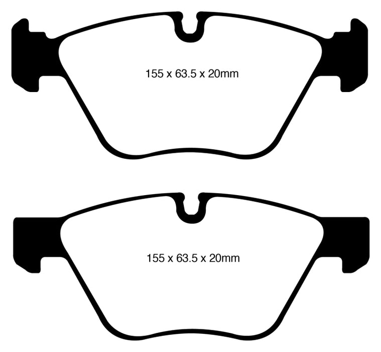 Plaquettes de frein avant EBC 08-10 BMW 128 3.0 Redstuff