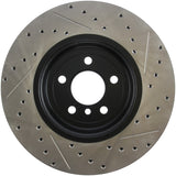 Disque de frein avant droit fendu et percé StopTech pour BMW 535i 2011-2013 / BMW 640i 2012-2016