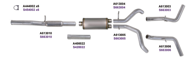 KIT Diamond Eye 3 pouces CB DOUBLE GAZ AL CHEVY/GM 4,3 L 5,3 L 1500