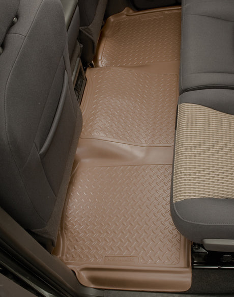 Revêtements de sol Husky Liners 00-05 Ford Excursion Classic Style 3e rangée Tan