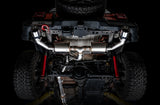 AWE Tuning 2018+ Jeep Wrangler JL/JLU Tread Edition Échappement double à essieu arrière - Embouts chromés argentés