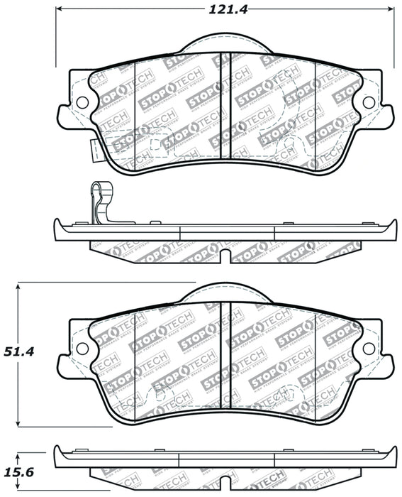 Plaquettes de frein StopTech Performance