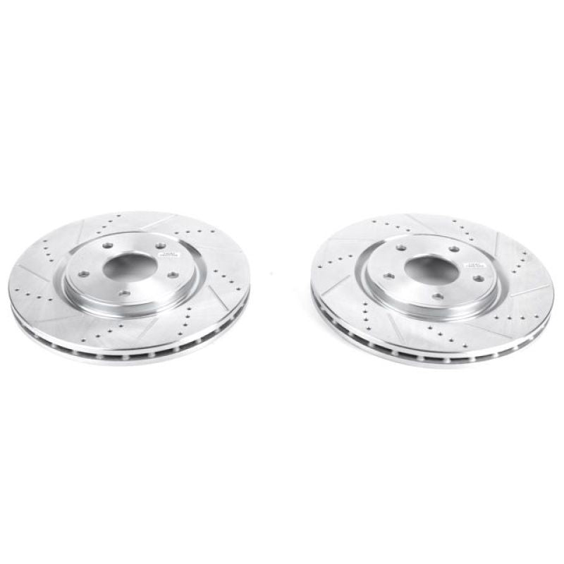 Disques de frein avant percés et fendus Power Stop 17-19 Chrysler Pacifica Evolution - Paire