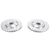 Disques de frein avant percés et fendus Power Stop 17-19 Chrysler Pacifica Evolution - Paire