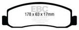 Plaquettes de frein avant EBC 11 Greenstuff pour Ford F250 (avec Super Duty) 6.2 (2WD)
