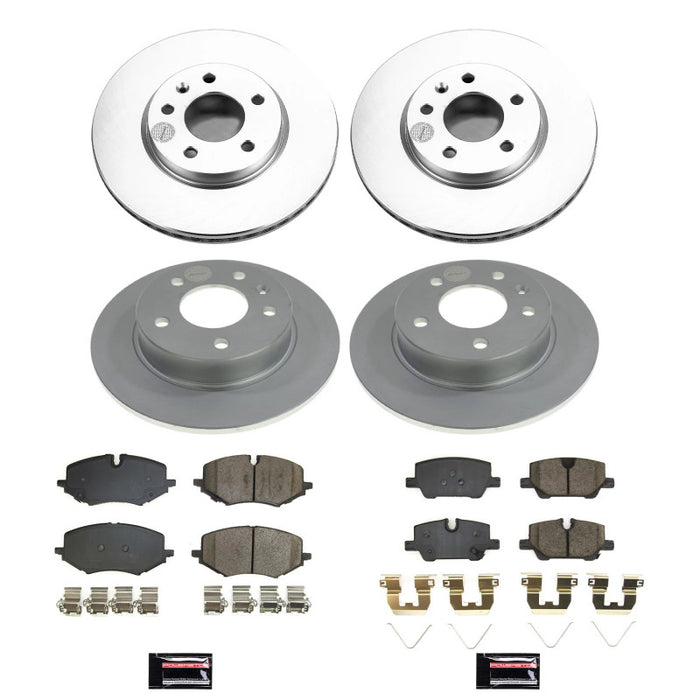 Kit de freins avant et arrière Power Stop 21-22 avec revêtement Z17 pour Chevrolet Trailblazer