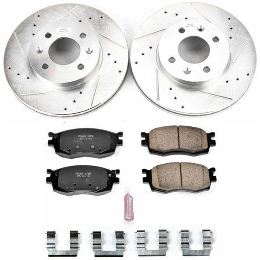 Power Stop 06-11 Hyundai Accent Front Z23 Evolution Sport Brake Kit