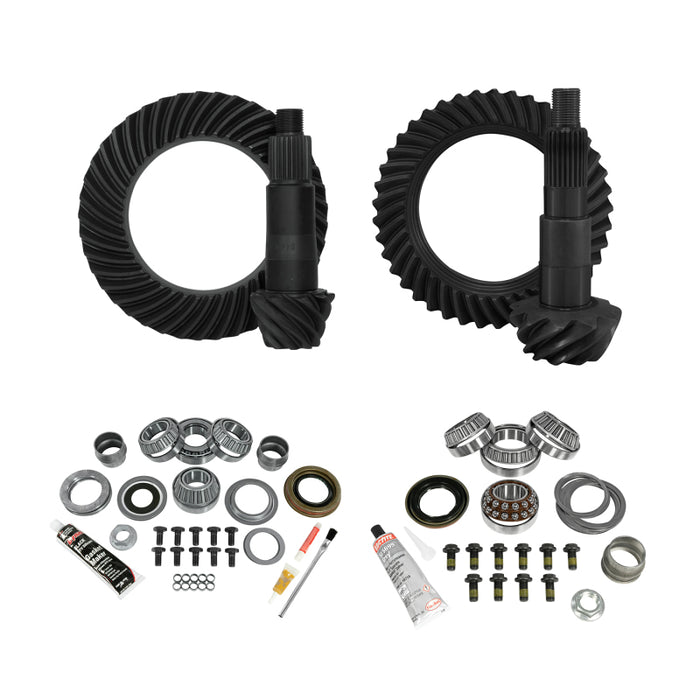 Ensemble complet d'engrenages et de kits Yukon Gear pour JL Jeep Non-Rubicon D44 arrière et D30 avant rapport de démultiplication 3,73