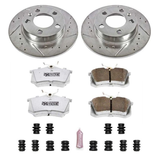 Power Stop 98-10 Volkswagen Beetle Rear Z26 Street Warrior Brake Kit