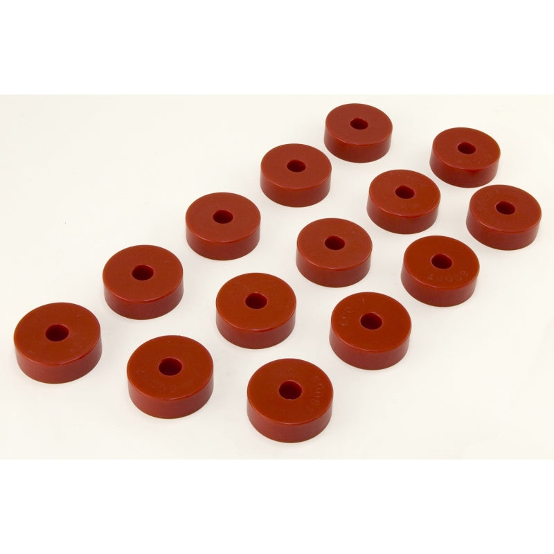 Rugged Ridge Body Mount Kit Red 55-73 CJ 14 Pieces