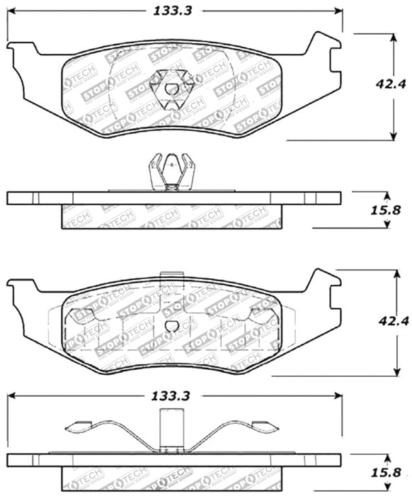 Plaquettes de frein StopTech Performance