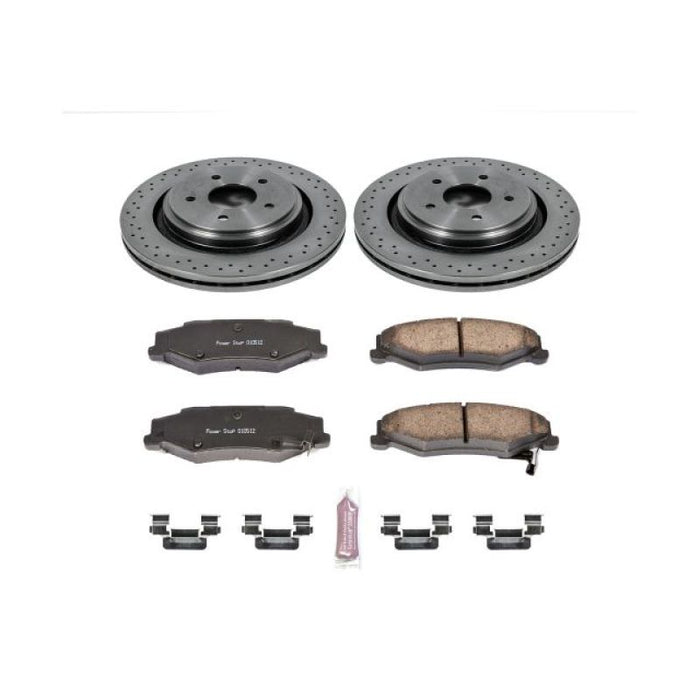 Kit de freins arrière Power Stop Autospecialty pour Cadillac XLR 06-09