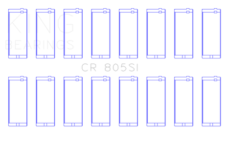 Jeu de roulements de bielle King Chrysler 273/318/340/360