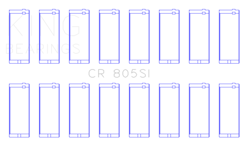 Jeu de roulements de bielle King Chrysler 273/318/340/360