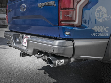 Échappement Cat-Back aFe MACH Force-Xp 3 po à 3 1/2 po 304 SS avec embout noir 17-18 Ford F-150 Raptor V6 3,5 L