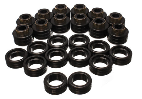 Ensemble de montage de carrosserie noire (cabine) pour suspension énergétique 92-99 GM Denal XL/Suburban 2WD/Yukon XL 2WD