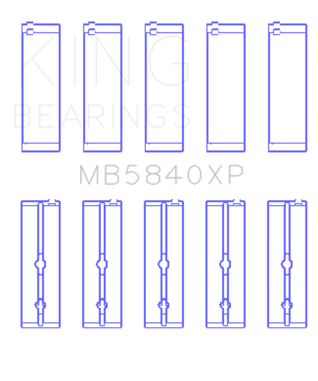 King Engine Bearings Chrysler 300 SRT8 (+0.25) Main Bearing Set