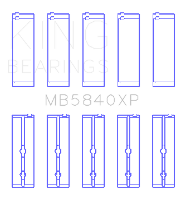 King Chrysler 300 SRT8 (+0.25) Main Bearing Set