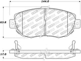 Plaquettes de frein avant StopTech Street Touring 00-05 Lexus IS 250/300/350