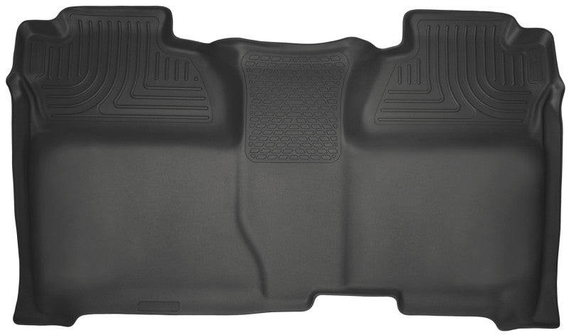 Revêtements de sol de siège arrière noirs Husky Liners 14 pour Chevrolet Silverado 1500/GMC Sierra 1500 WeatherBeater