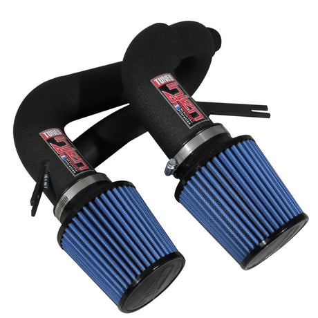Injen 08-09 535i E60 3.0L L6 Double admission et filtres AMSOIL Wrinkle Black Short Ram Intake