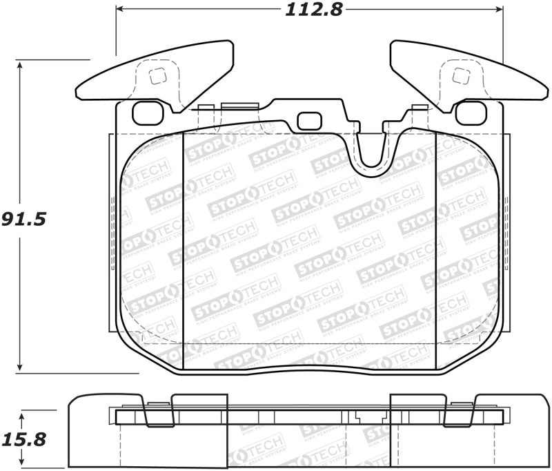 Plaquettes de frein avant sport StopTech Performance pour BMW i8 14-18