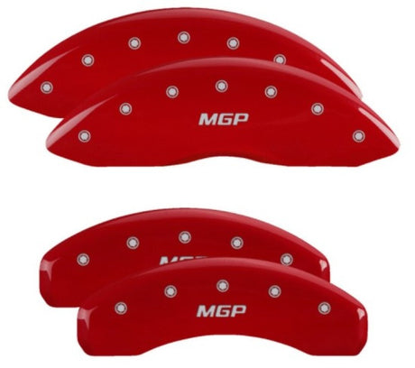 Couvre-étriers MGP 4 gravés avant et arrière finition rouge MGP Silver Char 2019 Nissan Armada